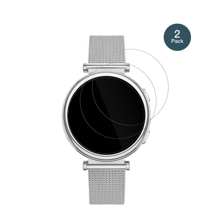 SWGOTAI109 Smartwatch mit aufgebrachter dipos Flex Schutzfolie, glasklare Darstellung ohne Einschränkungen