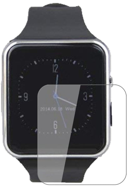 TagobeeTB01 Smartwatch mit aufgebrachter dipos Flex Schutzfolie, glasklare Darstellung ohne Einschränkungen