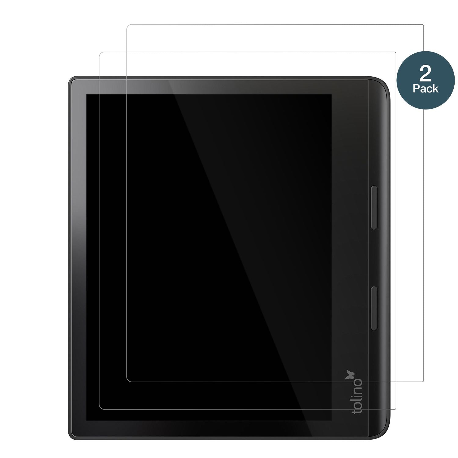 TolinoEpos 3 e-Book Reader mit aufgebrachter dipos Flex Schutzfolie, glasklare Darstellung ohne Einschränkungen