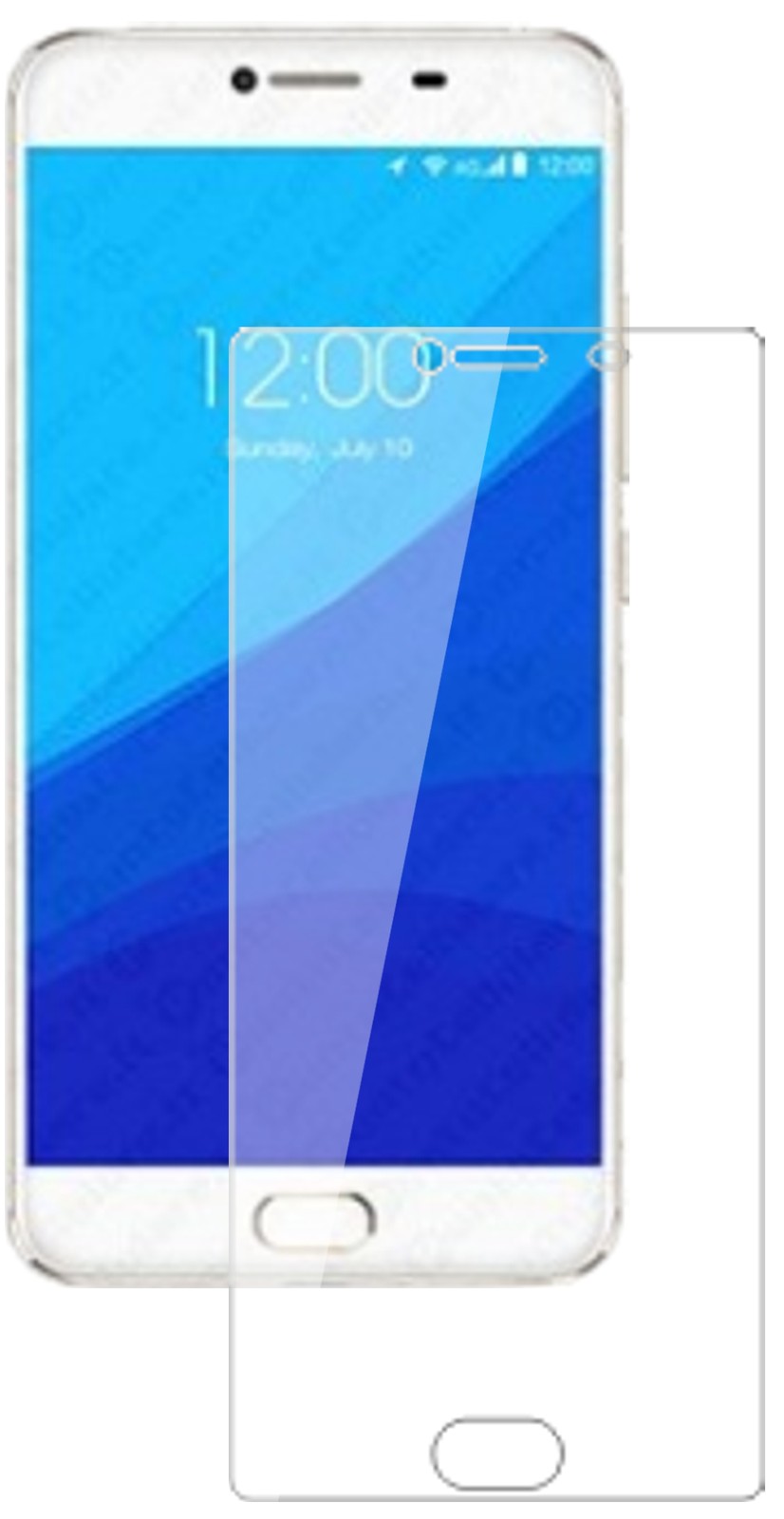 UmidigiZ Pro mit aufgebrachter dipos Flex Schutzfolie, glasklare Darstellung ohne Einschränkungen