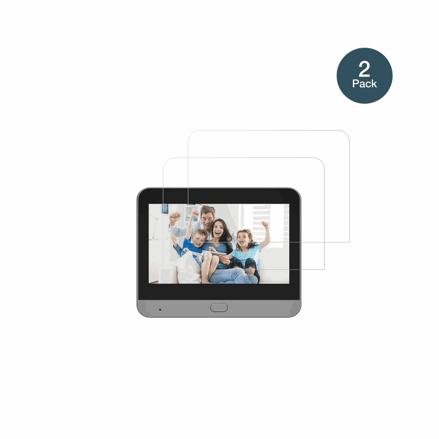 URPIZY1223 Türspion Display mit aufgebrachter dipos Flex Schutzfolie, glasklare Darstellung ohne Einschränkungen