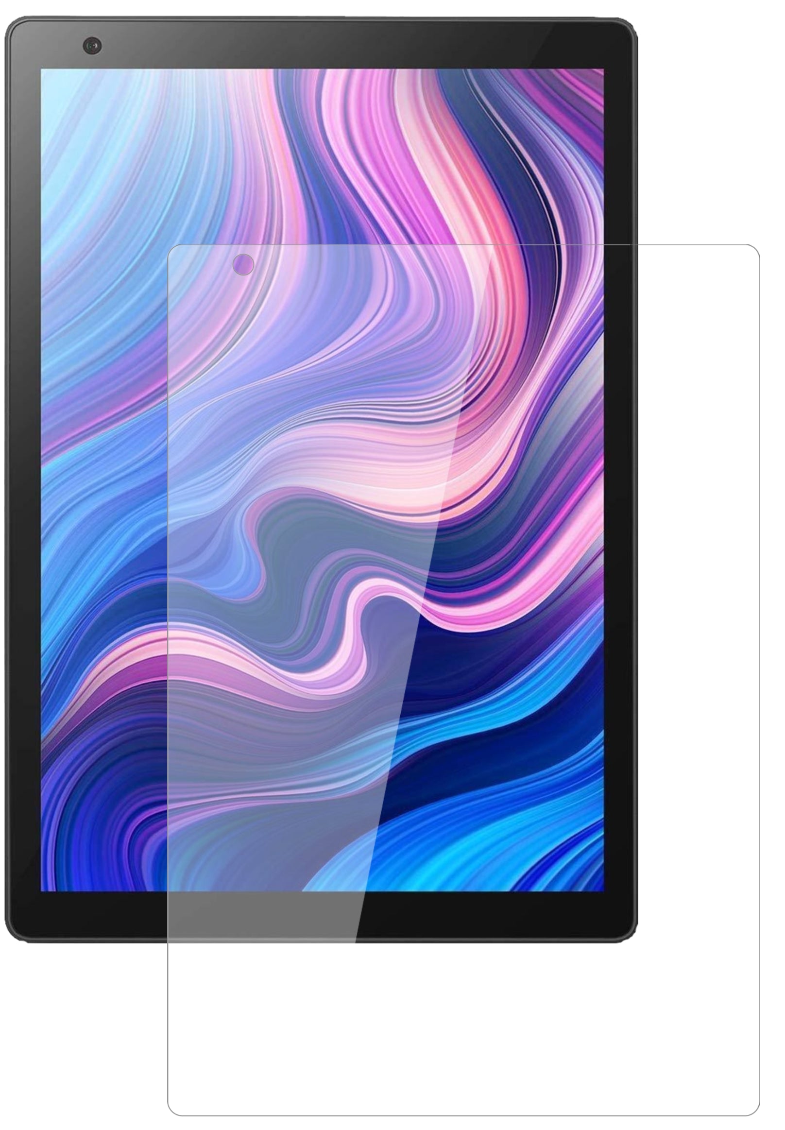 VankyoMatrixPad Z10 10.1 Zoll mit aufgebrachter dipos Flex Schutzfolie, glasklare Darstellung ohne Einschränkungen