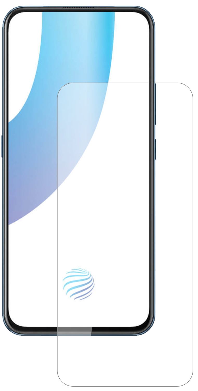 VivoV17 Pro mit aufgebrachter dipos Flex Schutzfolie, glasklare Darstellung ohne Einschränkungen