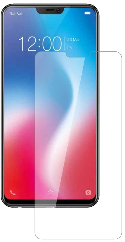 VivoV9 6GB mit aufgebrachter dipos Flex Schutzfolie, glasklare Darstellung ohne Einschränkungen