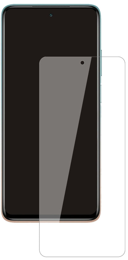 XiaomiMi 10i mit aufgebrachter dipos Flex Schutzfolie, glasklare Darstellung ohne Einschränkungen