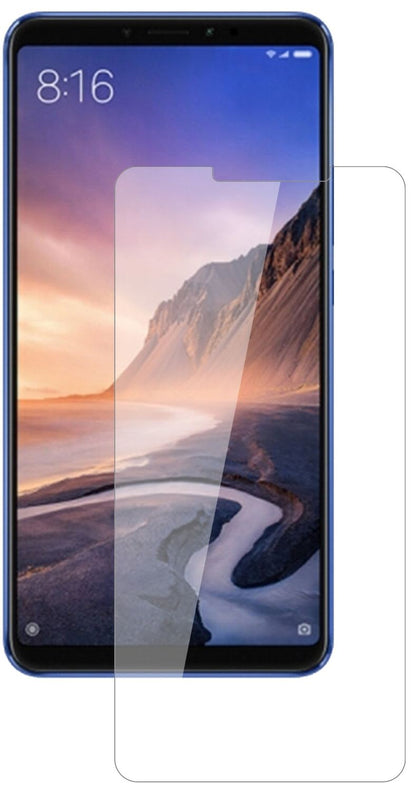 XiaomiMi Max 3 mit aufgebrachter dipos Flex Schutzfolie, glasklare Darstellung ohne Einschränkungen