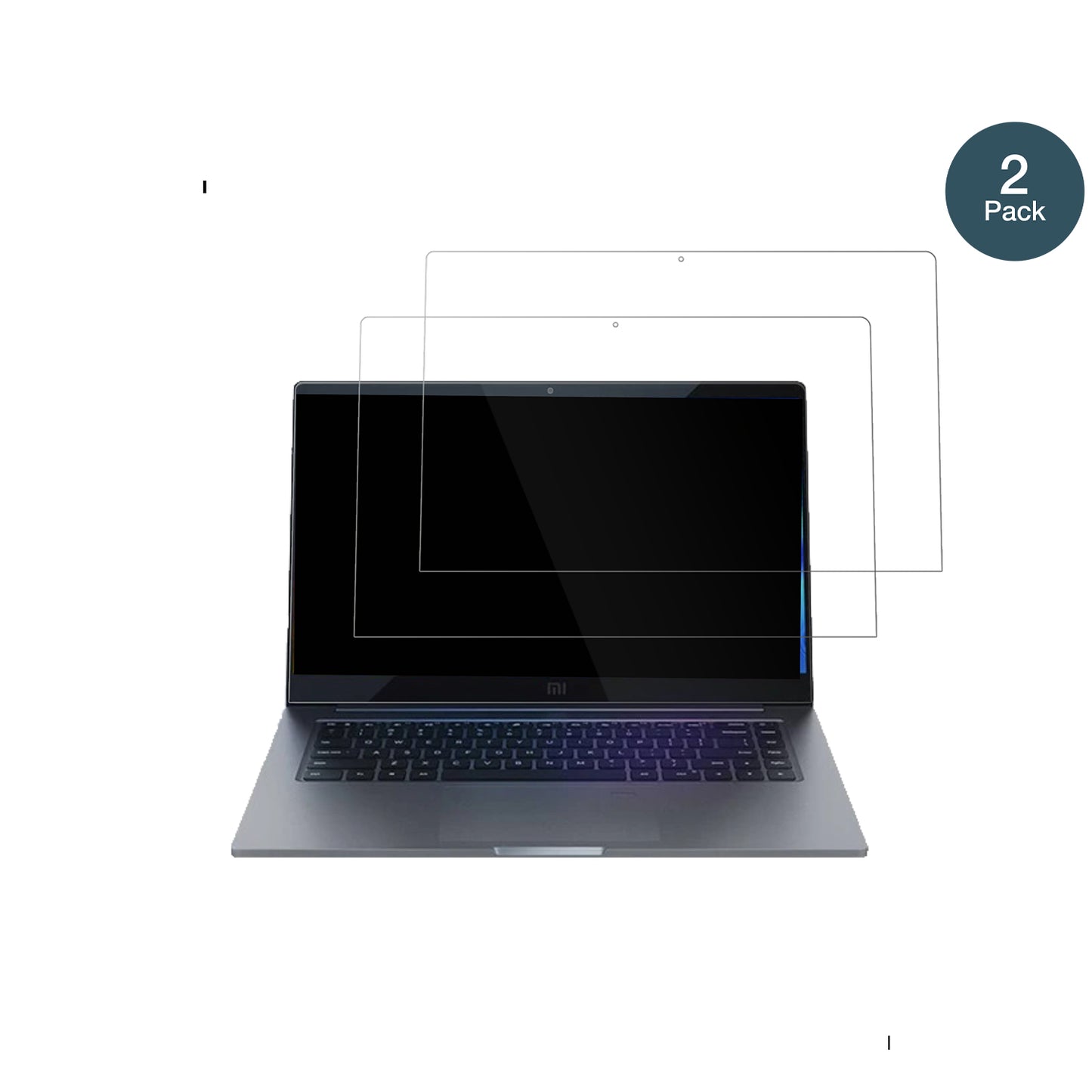 XiaomiMi Notebook 15.6 Zoll mit aufgebrachter dipos Flex Schutzfolie, glasklare Darstellung ohne Einschränkungen
