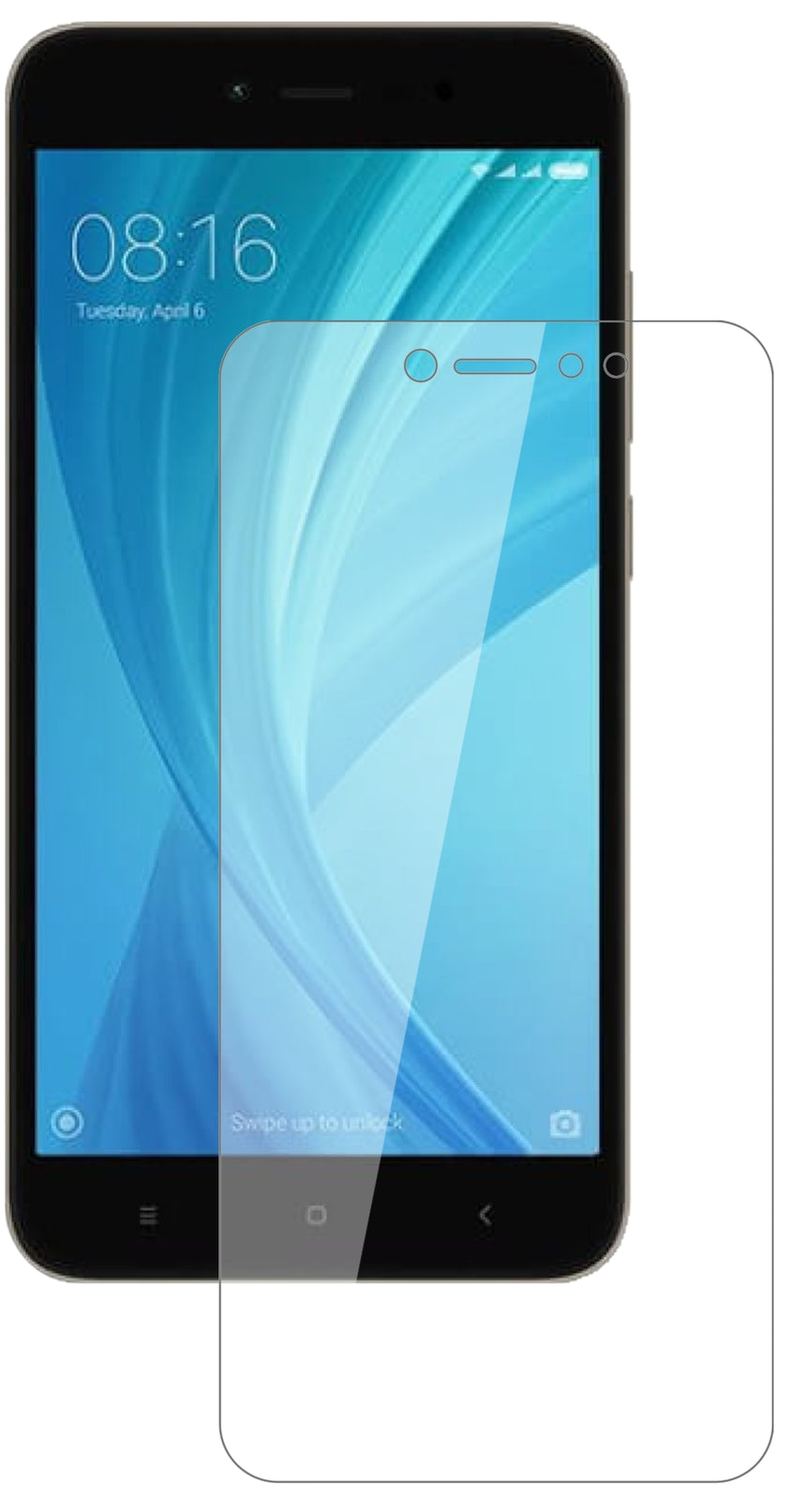 XiaomiNote 5A Prime mit aufgebrachter dipos Flex Schutzfolie, glasklare Darstellung ohne Einschränkungen