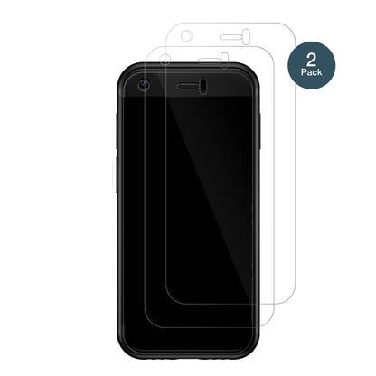 YOHOPE3G Mini Handy mit aufgebrachter dipos Flex Schutzfolie, glasklare Darstellung ohne Einschränkungen