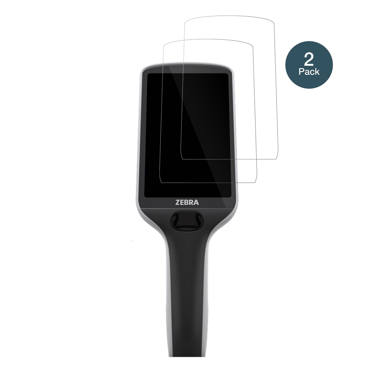ZebraPS30 mit aufgebrachter dipos Flex Schutzfolie, glasklare Darstellung ohne Einschränkungen