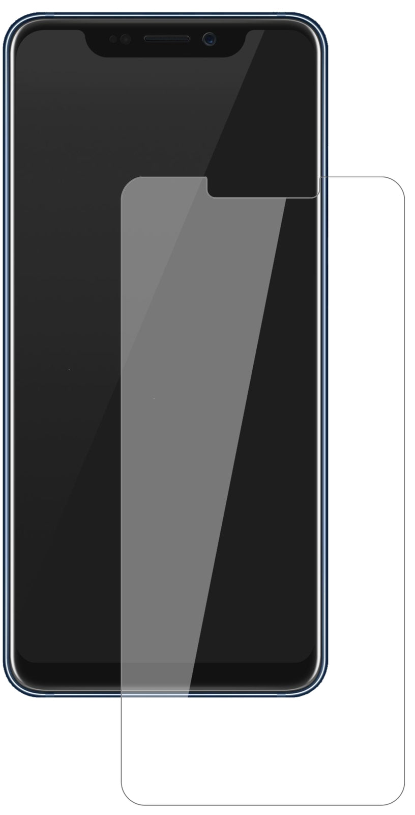 ZTEAxon 9 Pro mit aufgebrachter dipos Flex Schutzfolie, glasklare Darstellung ohne Einschränkungen