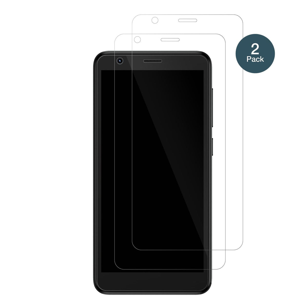 ZTEBlade A31 mit aufgebrachter dipos Flex Schutzfolie, glasklare Darstellung ohne Einschränkungen