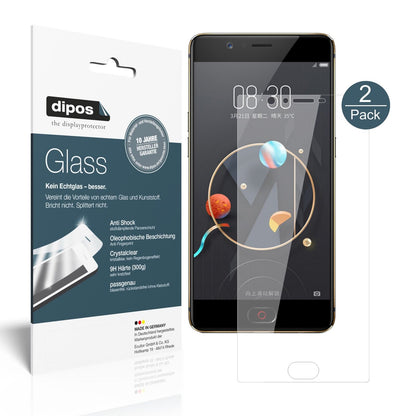 ZTENubia M2 Lite mit aufgebrachter dipos Flex Schutzfolie, glasklare Darstellung ohne Einschränkungen