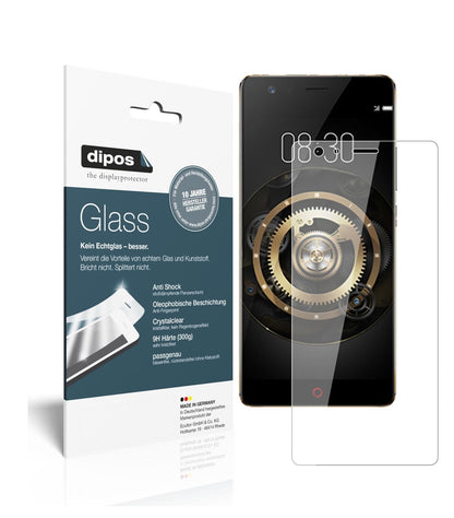 ZTENubia Z17 Lite mit aufgebrachter dipos Flex Schutzfolie, glasklare Darstellung ohne Einschränkungen