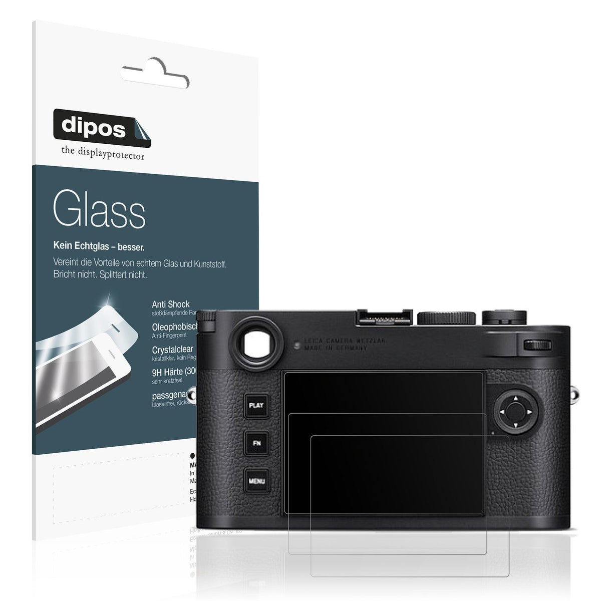2x Screen Protector for Leica M 11-D matte Flexible Glass 9H dipos