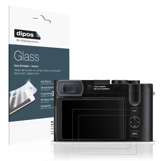 2x Screen Protector for Leica Q3 43 matte Flexible Glass 9H dipos