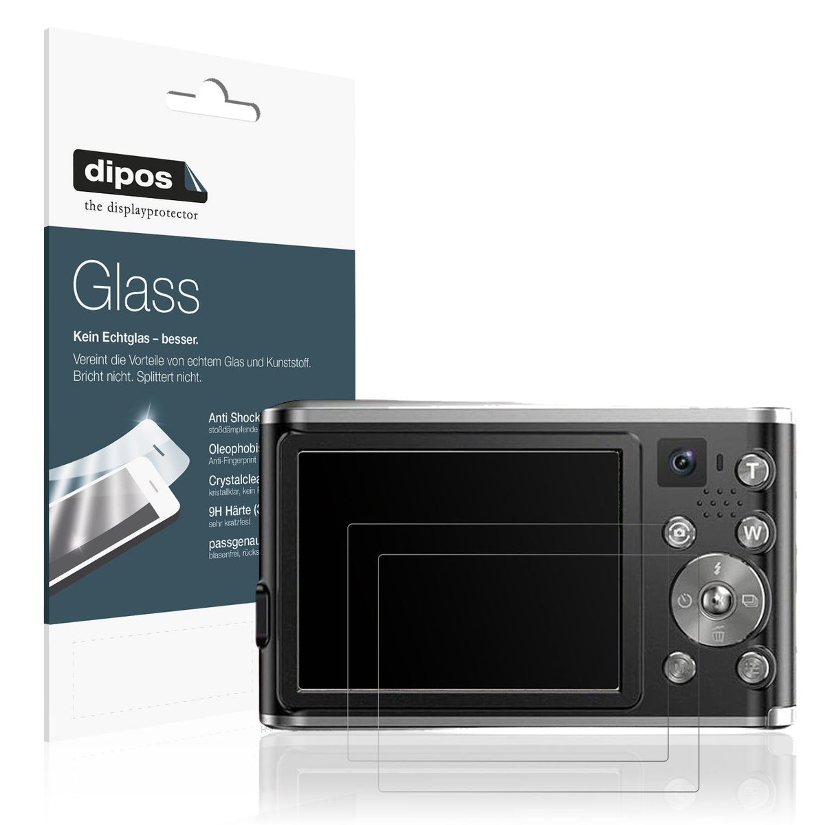 2x Screen Protector for Lecran DC306 matte Flexible Glass 9H dipos