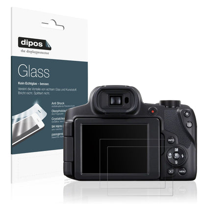 2x Screen Protector for Canon Powershot SX70 HS matte Flexible Glass 9H dipos
