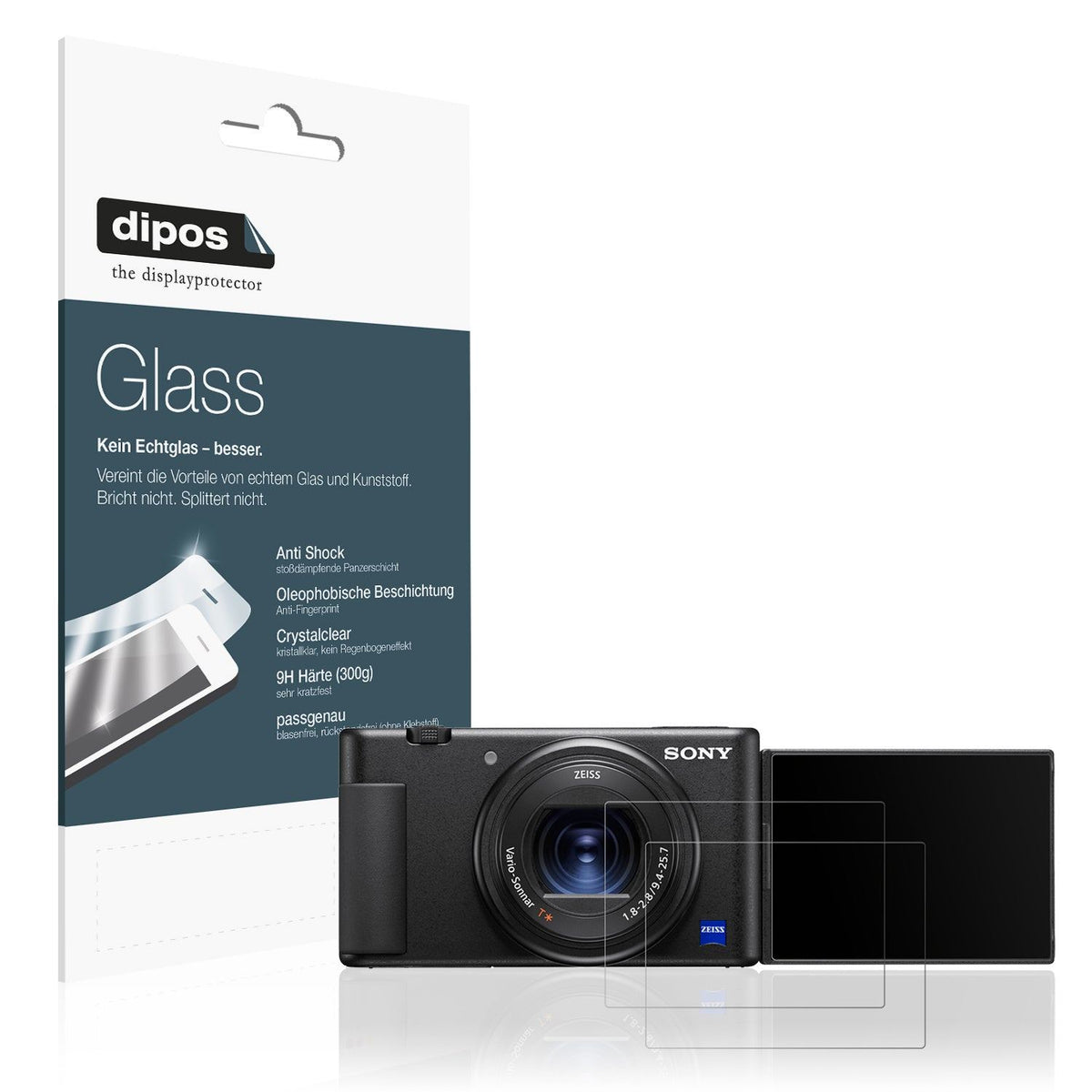 2x Screen Protector for Sony ZV-1A matte Flexible Glass 9H dipos