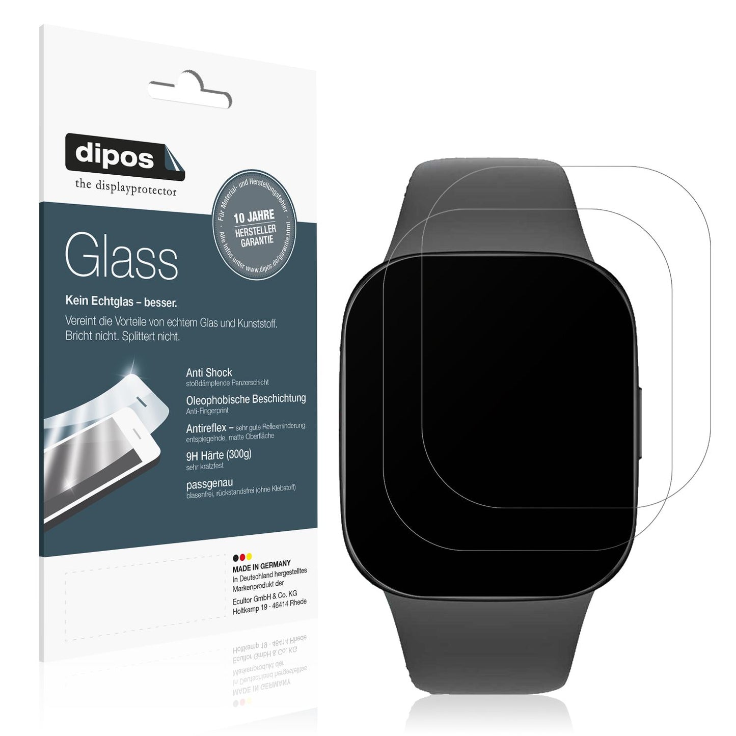 2x Screen Protector for Xiaomi Redmi Watch 3 matte Flexible Glass 9H dipos