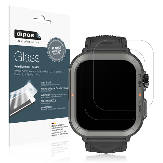 2x 9H Schutzfolie matt für Blackview W30 Smartwatch 1.91 Zoll Panzerfolie