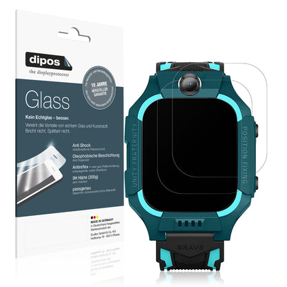 2x 9H Schutzfolie matt für xO Kids Smartwatch H100 Panzerfolie