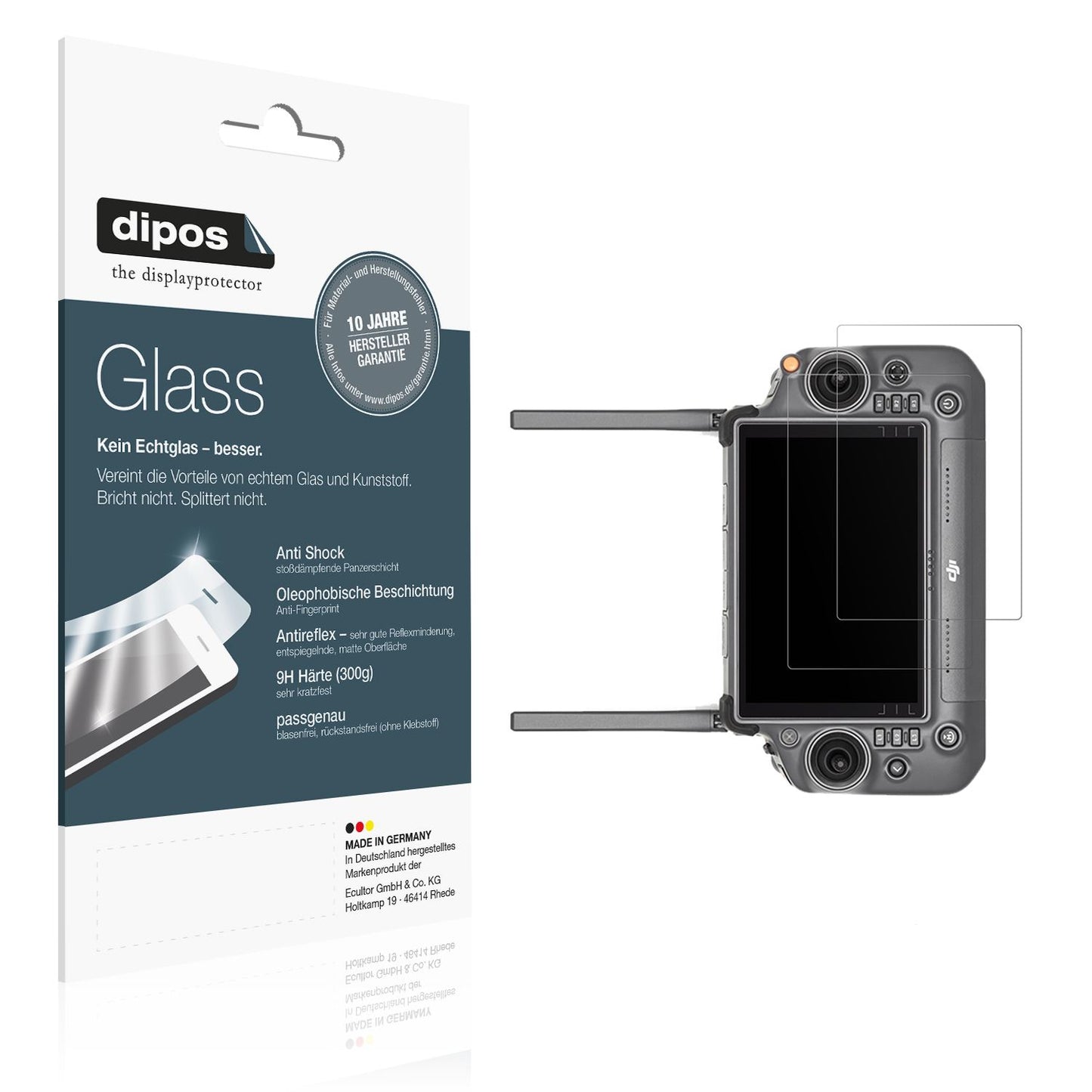 2x Screen Protector for DJI RC Plus 2 matte Flexible Glass 9H dipos
