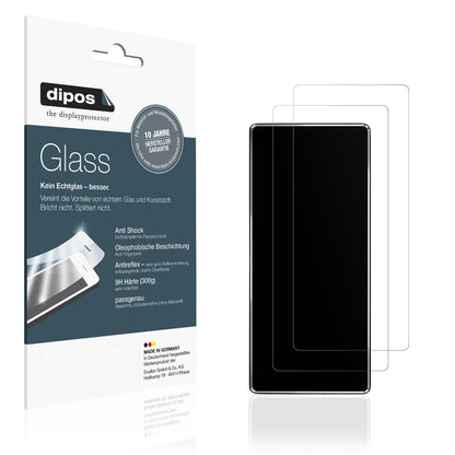 2x Screen Protector for Joying Radio 8.8 Zoll matte Flexible Glass 9H dipos