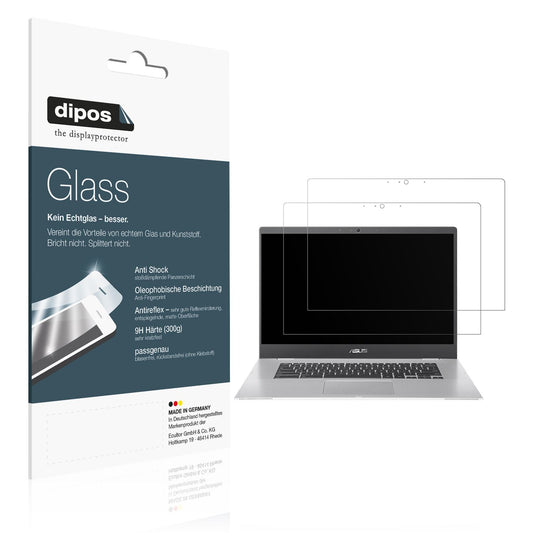 2x Screen Protector for Asus Chromebook CX1 15.6 Zoll matte Flexible Glass 9H