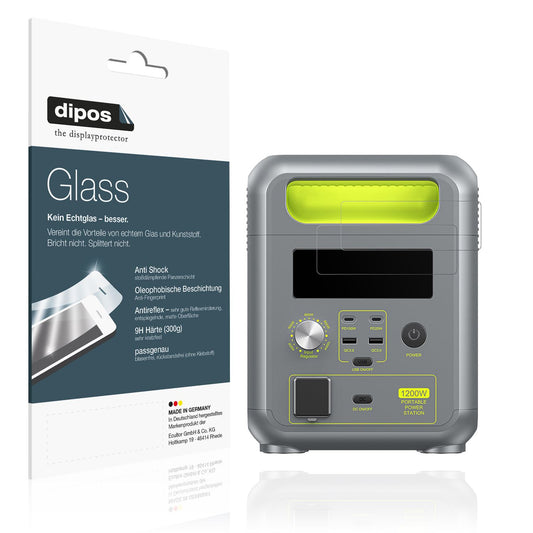 2x Screen Protector for Fossibot F1200 matte Flexible Glass 9H dipos