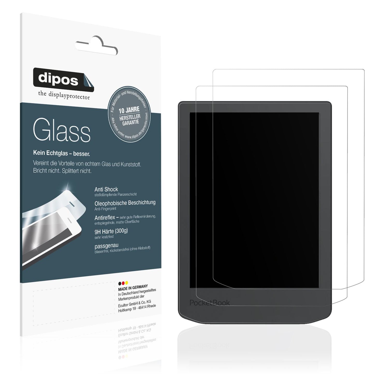 2x Screen Protector for PocketBook Verse Lite matte Flexible Glass 9H dipos