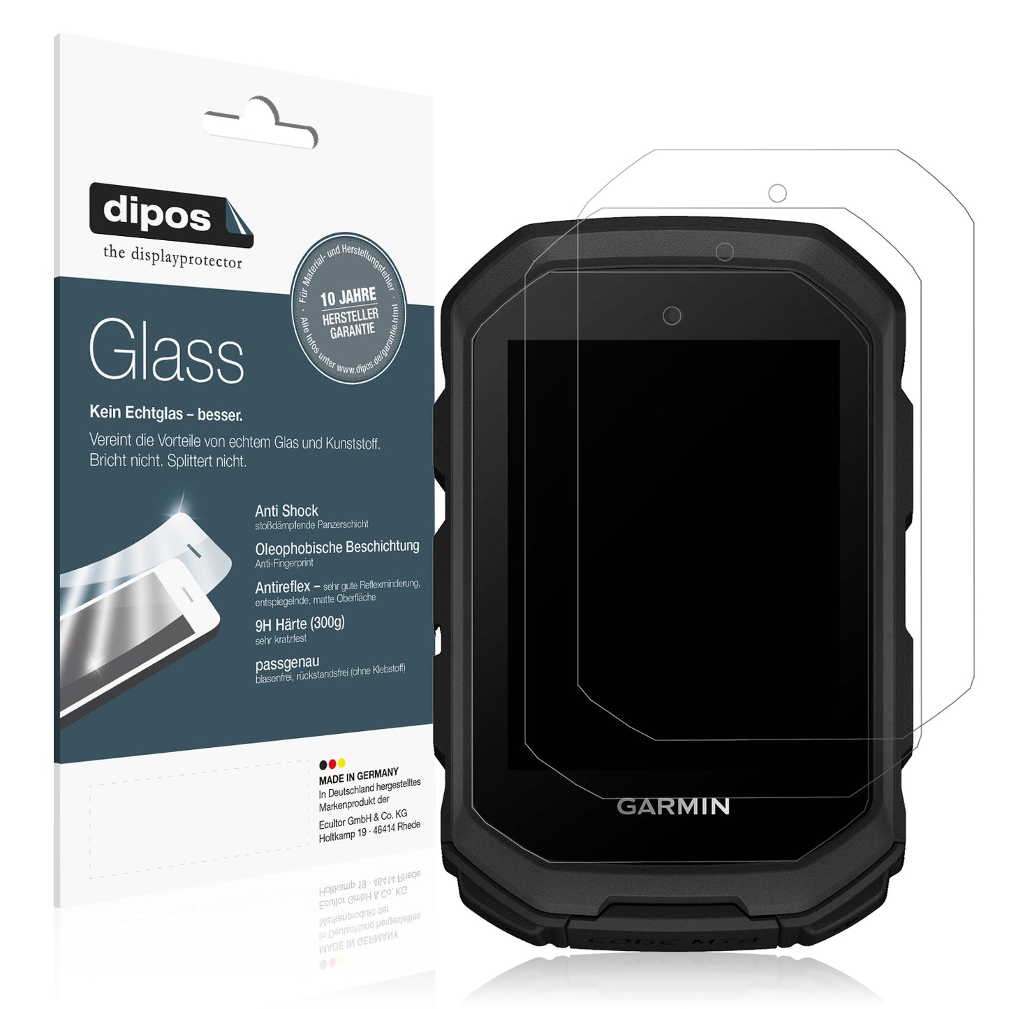 2x 9H Schutzfolie matt für Garmin Edge MTB Panzerfolie