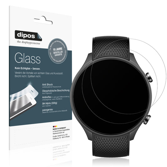 2x 9H Schutzfolie matt für OnePlus Watch 2R Panzerfolie