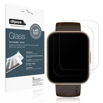 Matte Displayschutzfolie von dipos passend für Noise Colorfit Vision 2 Buzz, 9H kratzfest und blasenfrei montiert