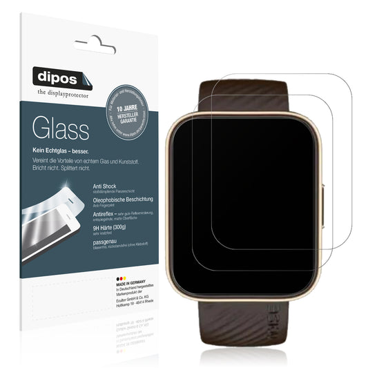 Matte Displayschutzfolie von dipos passend für Noise Colorfit Vision 2 Buzz, 9H kratzfest und blasenfrei montiert