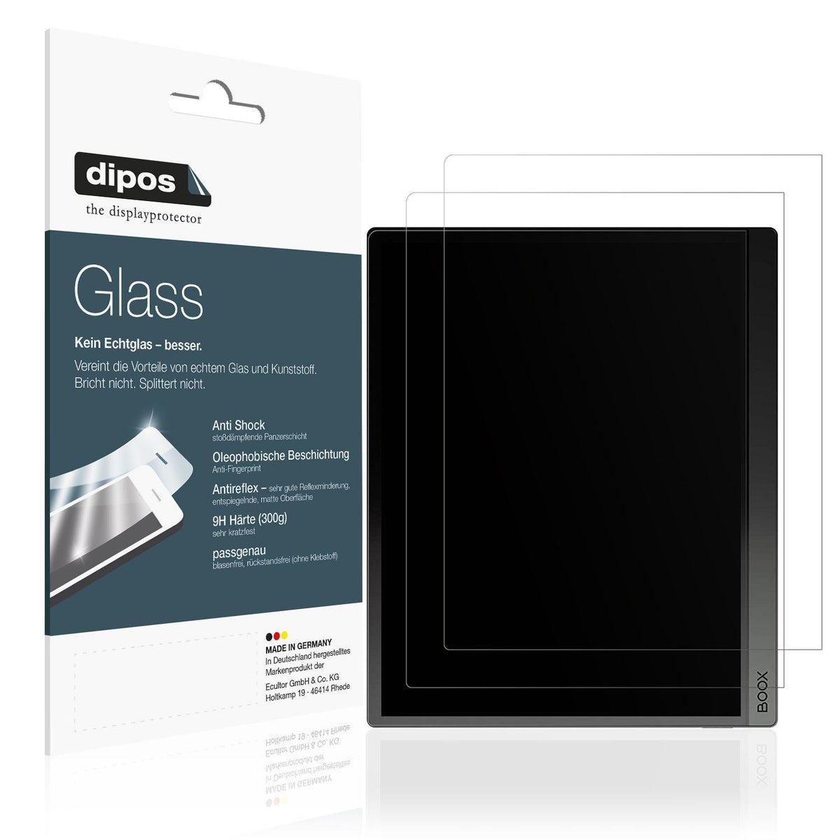 dipos 2x 9H Matte Screen Protector for Boox Tab Ultra C 10.3 Zoll