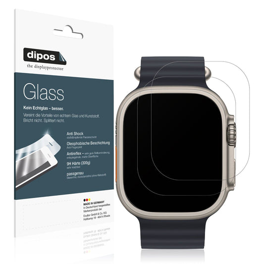 2x Screen Protector for Apple Watch Ultra 3 matte Flexible Glass 9H dipos