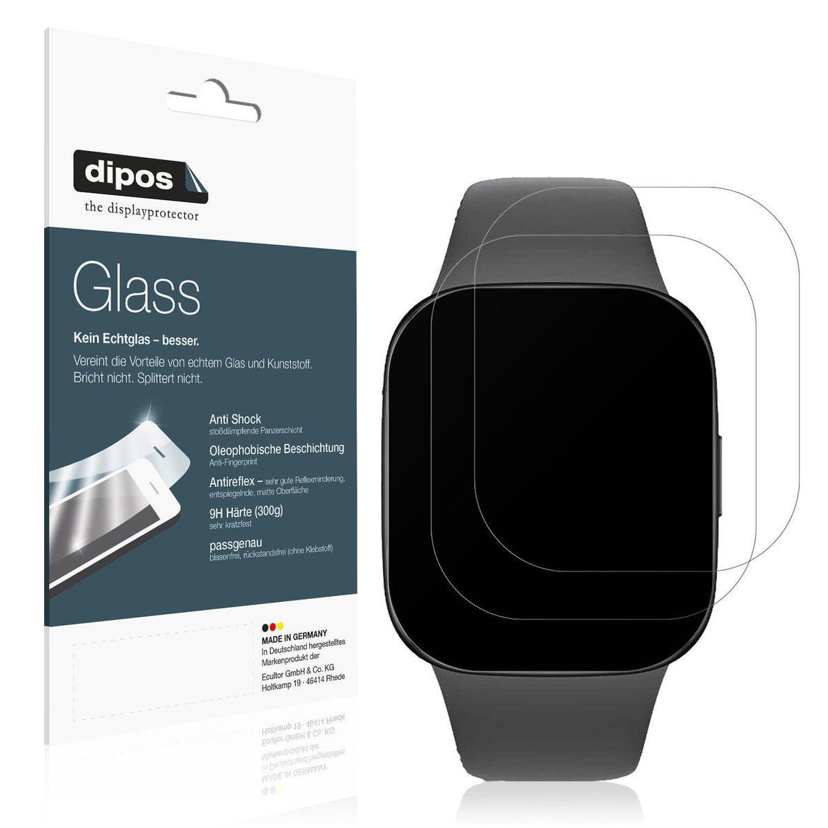 2x Screen Protector for Xiaomi Redmi Watch 3 matte Flexible Glass 9H dipos