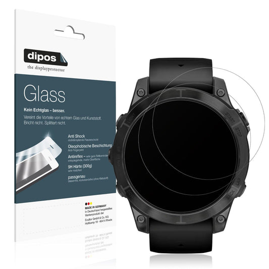 2x Screen Protector for Garmin Epix Pro 47mm matte Flexible Glass 9H dipos