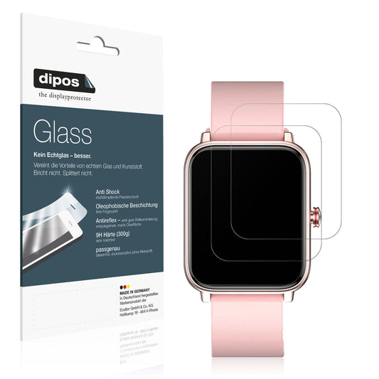Matte Displayschutzfolie von dipos passend für Fireboltt Ninja Pro Max, 9H kratzfest und blasenfrei montiert