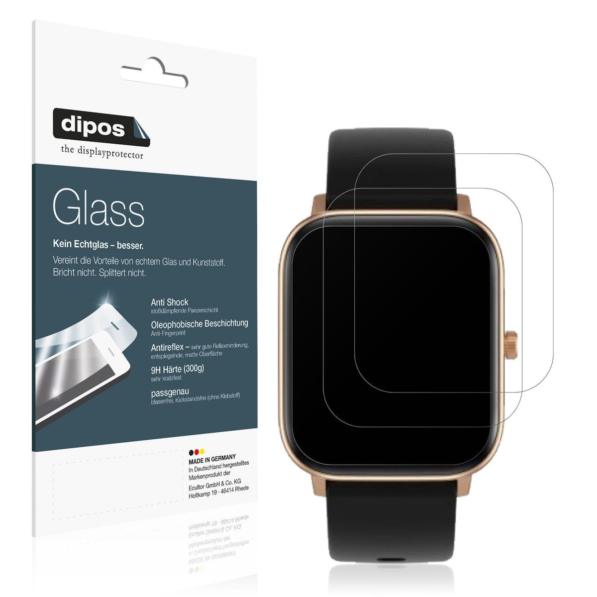 2x Screen Protector for Noise ColorFit Icon 2 matte Flexible Glass 9H dipos