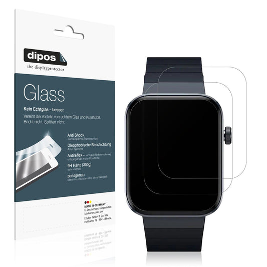 Matte Displayschutzfolie von dipos passend für Mibro Watch T1, 9H kratzfest und blasenfrei montiert