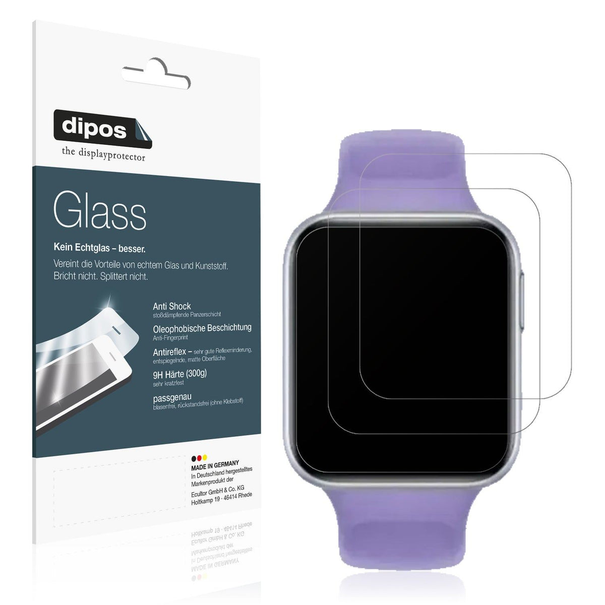 2x Screen Protector for Oppo Watch SE matte Flexible Glass 9H dipos