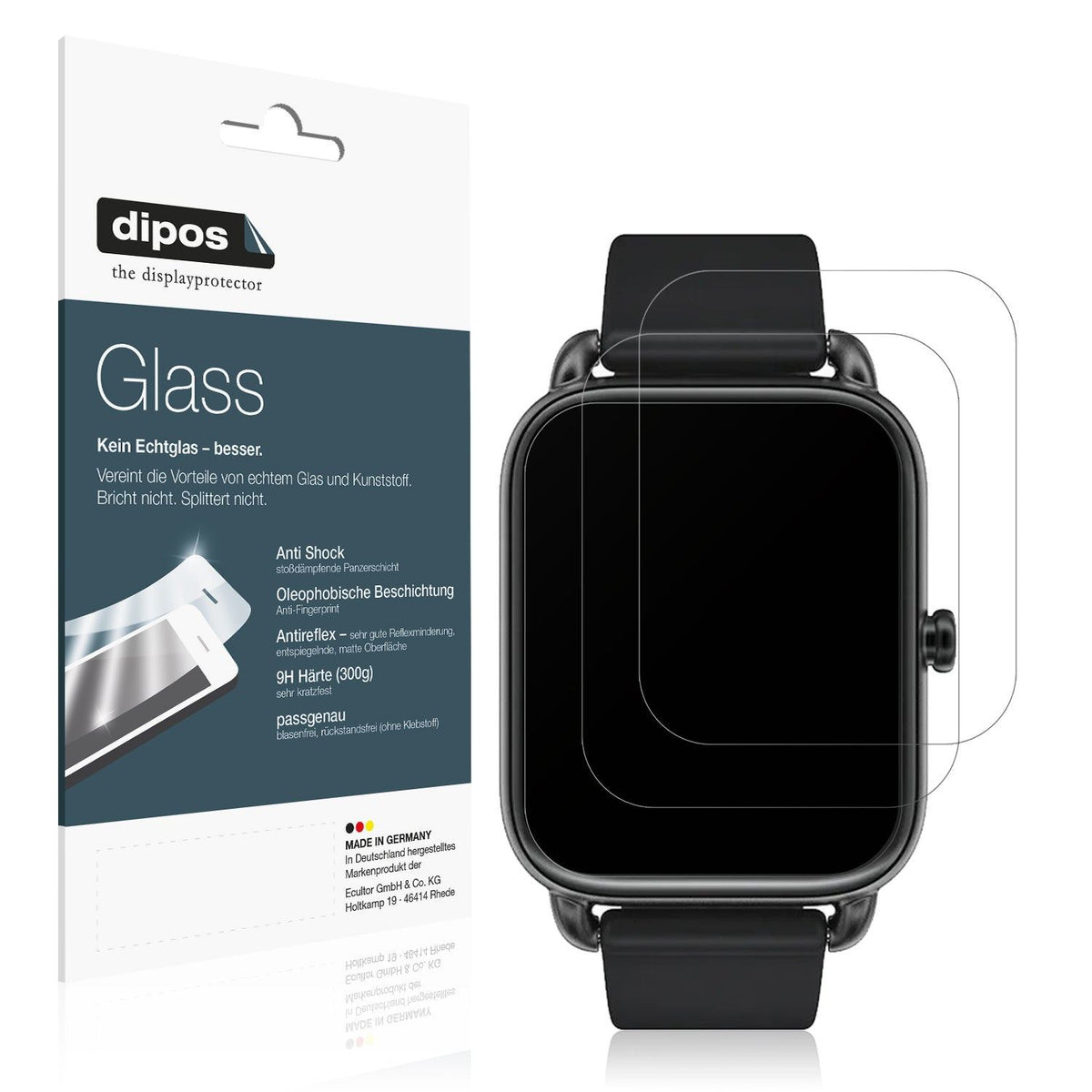 2x Screen Protector for Haylou RS4 matte Flexible Glass 9H dipos