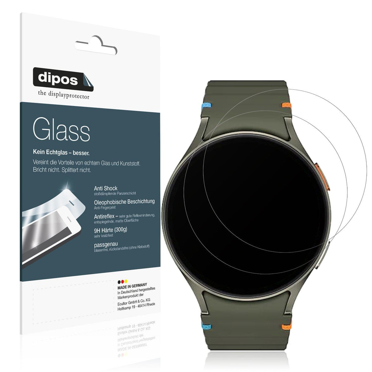2x Screen Protector for Samsung  Galaxy Watch 7 40mm matte Flexible Glass 9H