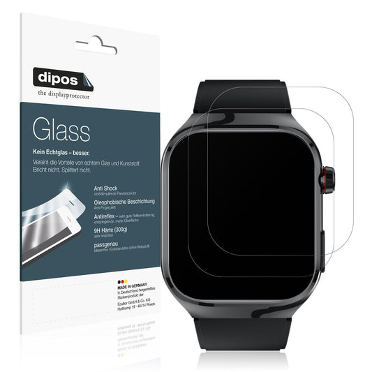 2x Screen Protector for TK16  Smartwatch 2.04 Zoll matte Flexible Glass 9H dipos