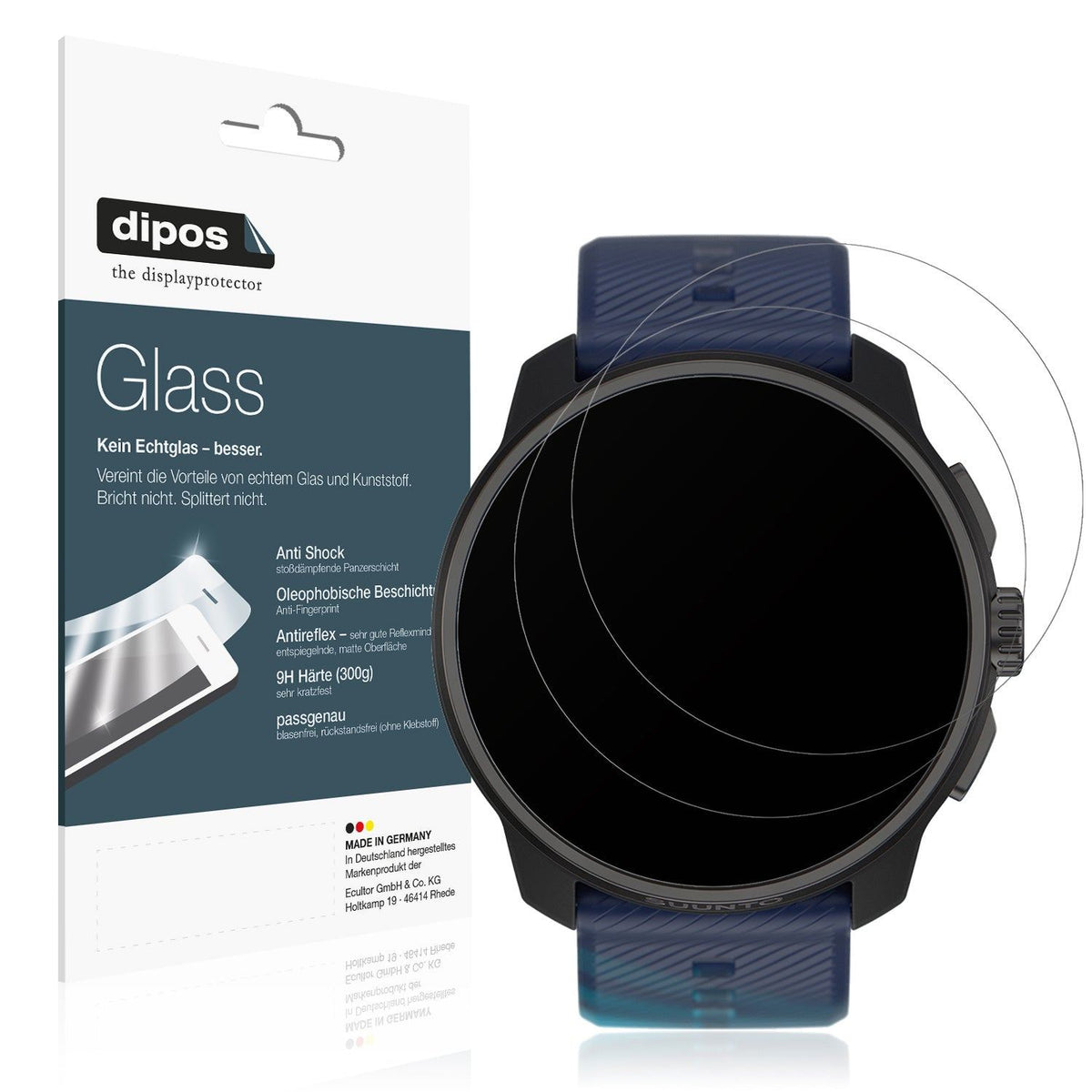 2x Screen Protector for Suunto Races matte Flexible Glass 9H dipos