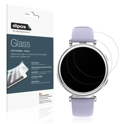 2x Screen Protector for Sanorum 1.27 Zoll Smartwatch matte Flexible Glass 9H