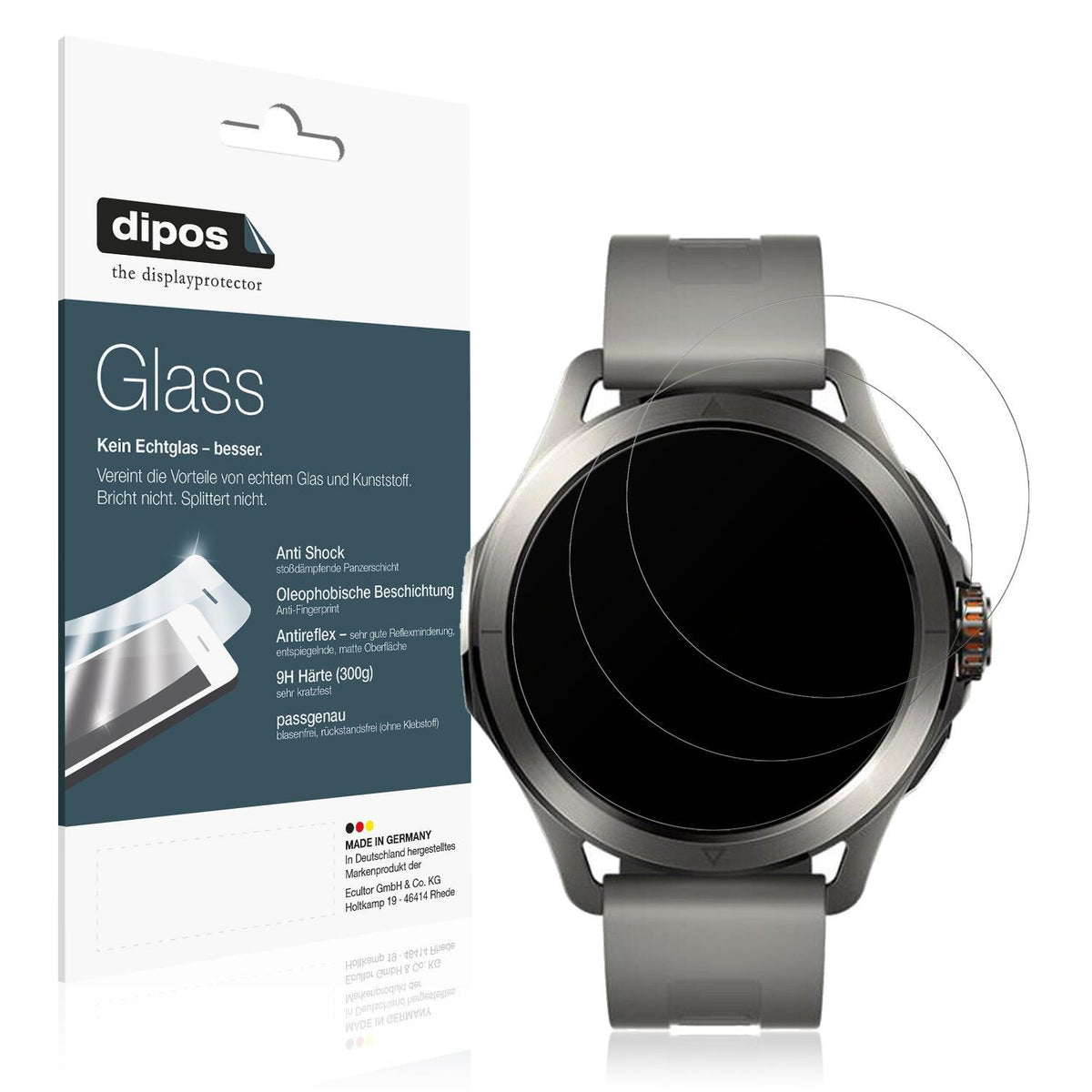 2x Screen Protector for Xiaomi Watch S4 matte Flexible Glass 9H dipos