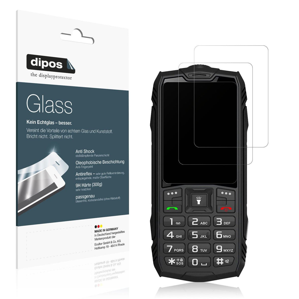 2x Screen Protector for Hammer H Basalt matte Flexible Glass 9H dipos